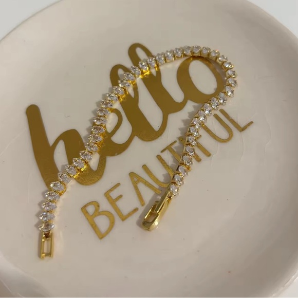 Tennis Luxury Zirconia Gold Bracelet - Picture 10 of 14